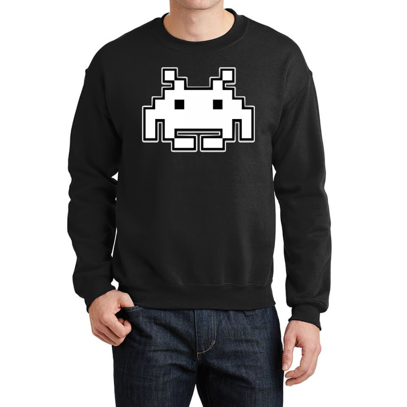 Classical Space Invader Crewneck Sweatshirt by MICHAELSCOTTREXEL | Artistshot