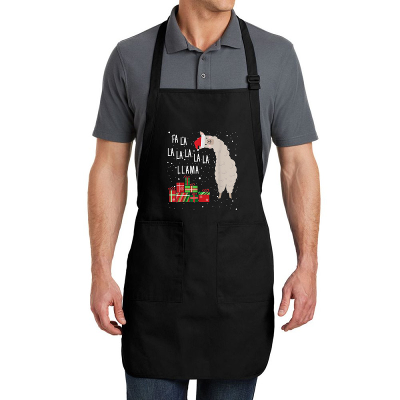 Gift Fa La La La Llama Christmas Lights Snowflakes Llama Christmas For Full-length Apron | Artistshot