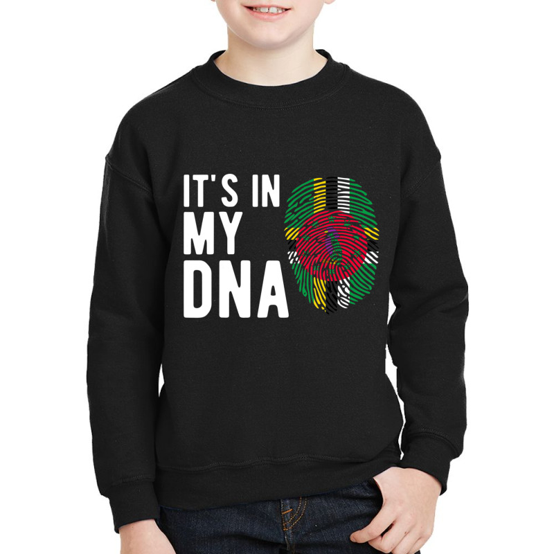 It's In My Dna Dominica Flag Dominican Youth Sweatshirt by cm-arts | Artistshot