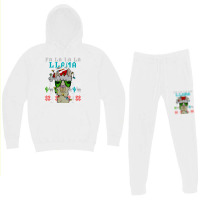 Fa La La La La Merry Christmas Funny Santa Llama Ugly T Shirt Hoodie & Jogger Set | Artistshot