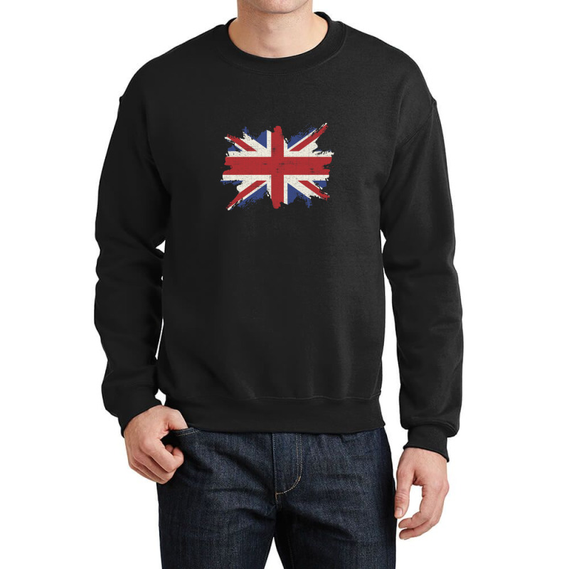 Great Britain Flag Vintage Crewneck Sweatshirt | Artistshot