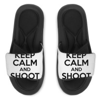 Keep Calm And Shoot Raw Slide Sandal | Artistshot