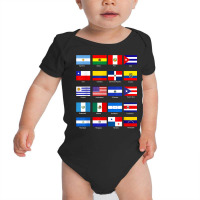 All Latin American Flags Countries Hispanic Heritage Month T Shirt Baby Bodysuit | Artistshot