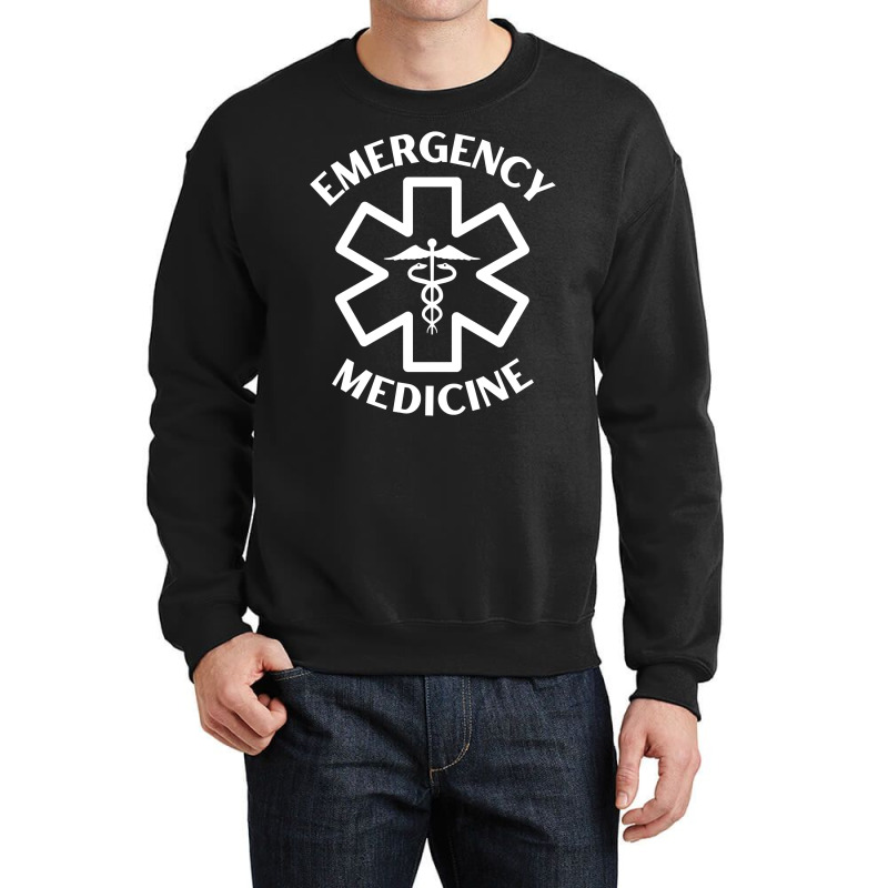 Emergency Medicine Doctor Nurse Er Medical Caduceus Long Sleeve T Shir Crewneck Sweatshirt | Artistshot