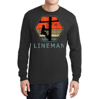 Lineman Retro Vintage Electrician Long Sleeve Shirts | Artistshot