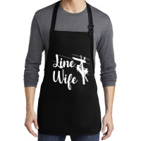 Lineman Wife Lineworker Electrician Girlfriends Medium-length Apron | Artistshot