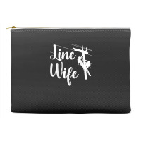 Lineman Wife Lineworker Electrician Girlfriends Accessory Pouches | Artistshot