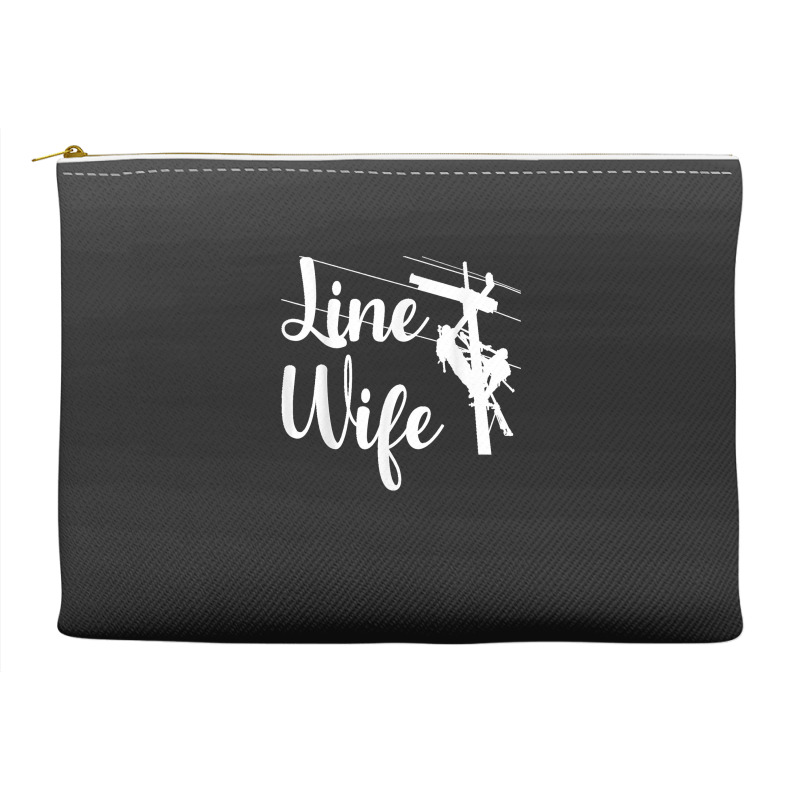 Lineman Wife Lineworker Electrician Girlfriends Accessory Pouches | Artistshot