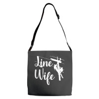 Lineman Wife Lineworker Electrician Girlfriends Adjustable Strap Totes | Artistshot