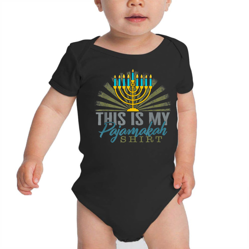 Hanukkah Thus Is My Pajamakah Hanukkah Pajama Jewish Holiday T Shirt Baby Bodysuit | Artistshot