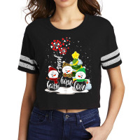 Faith Hope Love Snowman Jesus Dandelion Christian Christmas Scorecard Crop Tee | Artistshot