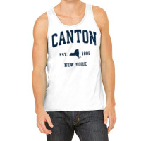 Canton New York Ny Vintage Athletic Navy Sports Design Long Sleeve T S Tank Top | Artistshot