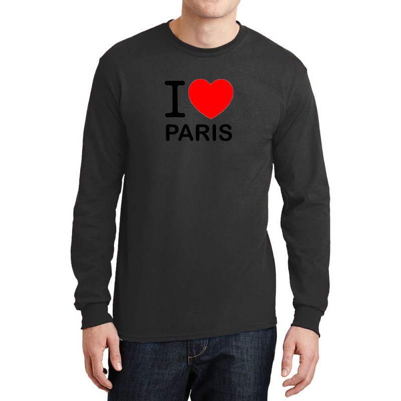 I Love Paris Gifts   I Heart Paris France Gift Ideas For Lovers Of Fre Long Sleeve Shirts by LukeReyes | Artistshot