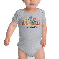 Dual Language Bilingual Crew Teacher Appreciation T Shirt Baby Bodysuit | Artistshot