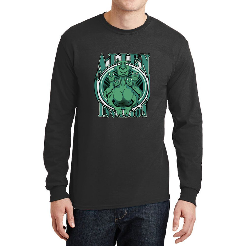 Alien Invasion Long Sleeve Shirts by DustinNewman | Artistshot