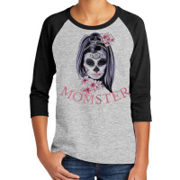 Womens Noble Days Momster Casual Funny Halloween Casual Youth 3/4 Sleeve | Artistshot