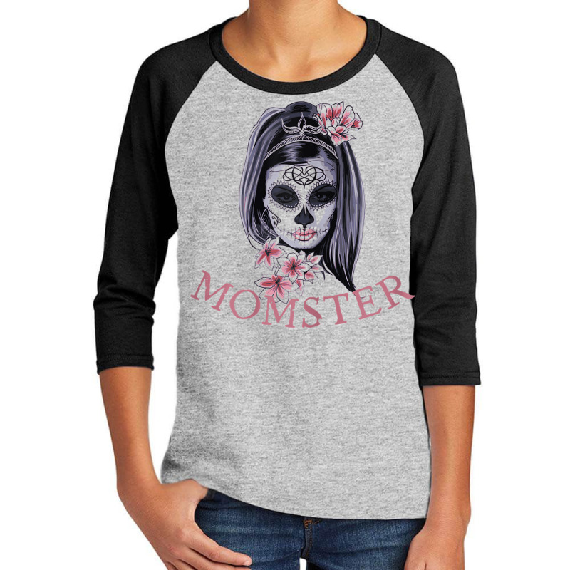 Womens Noble Days Momster Casual Funny Halloween Casual Youth 3/4 Sleeve by Clinical | Artistshot