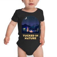 Tucked In Nature Camping Wildlife Camper Outdoor Hiking Baby Bodysuit | Artistshot