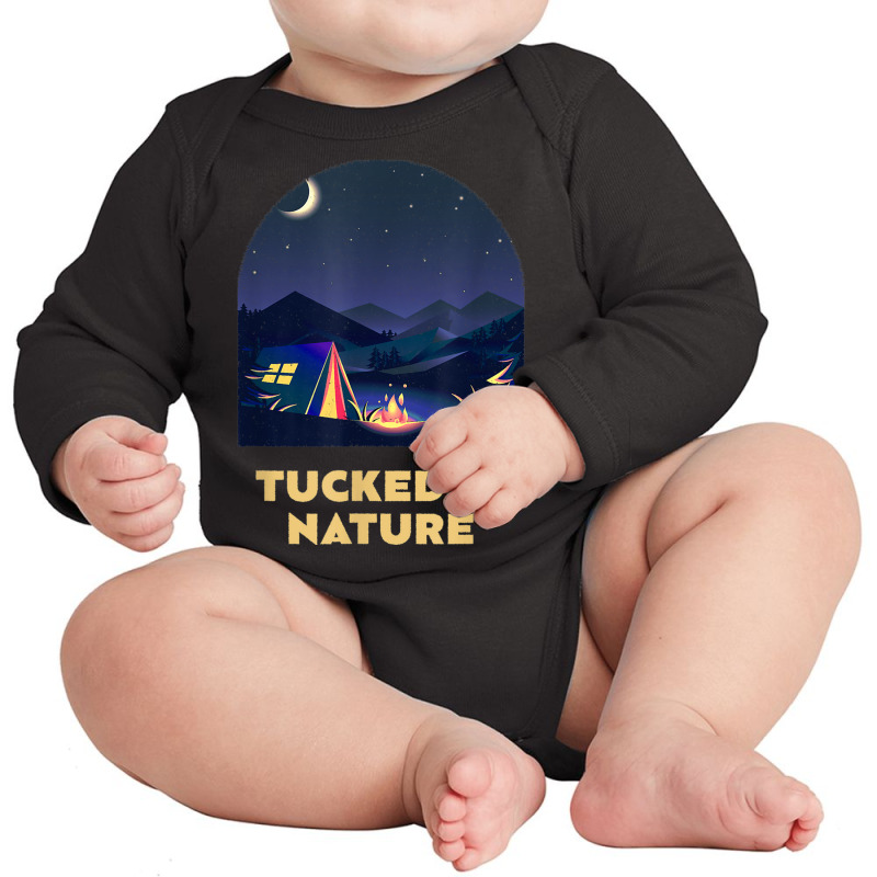 Tucked In Nature Camping Wildlife Camper Outdoor Hiking Long Sleeve Baby Bodysuit by Fashonus | Artistshot