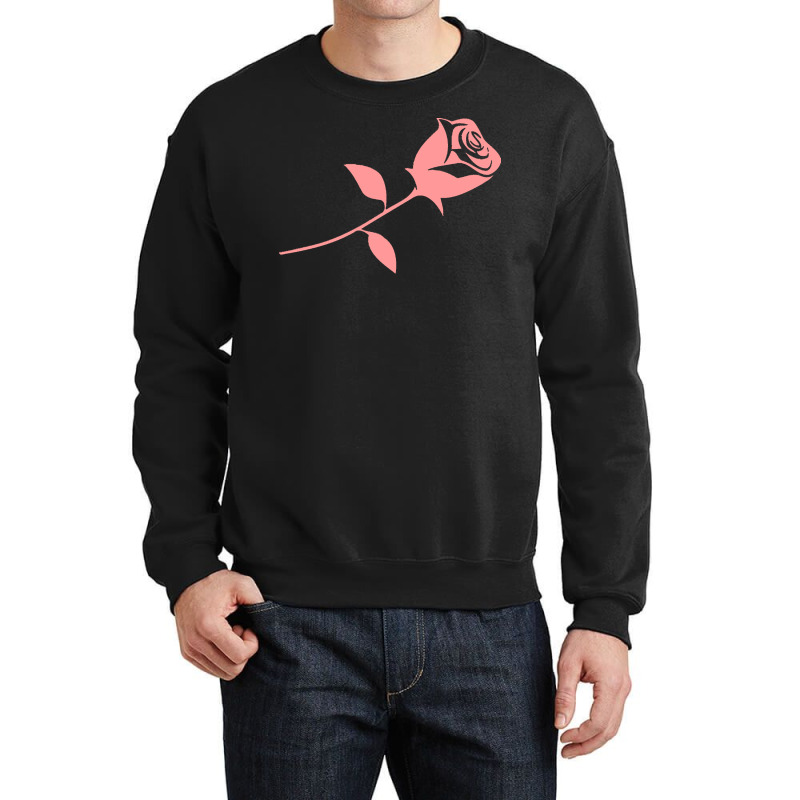 Rose T  Shirt Rose Beautiful Minimalist Design Valentine's Day T  Shir Crewneck Sweatshirt | Artistshot