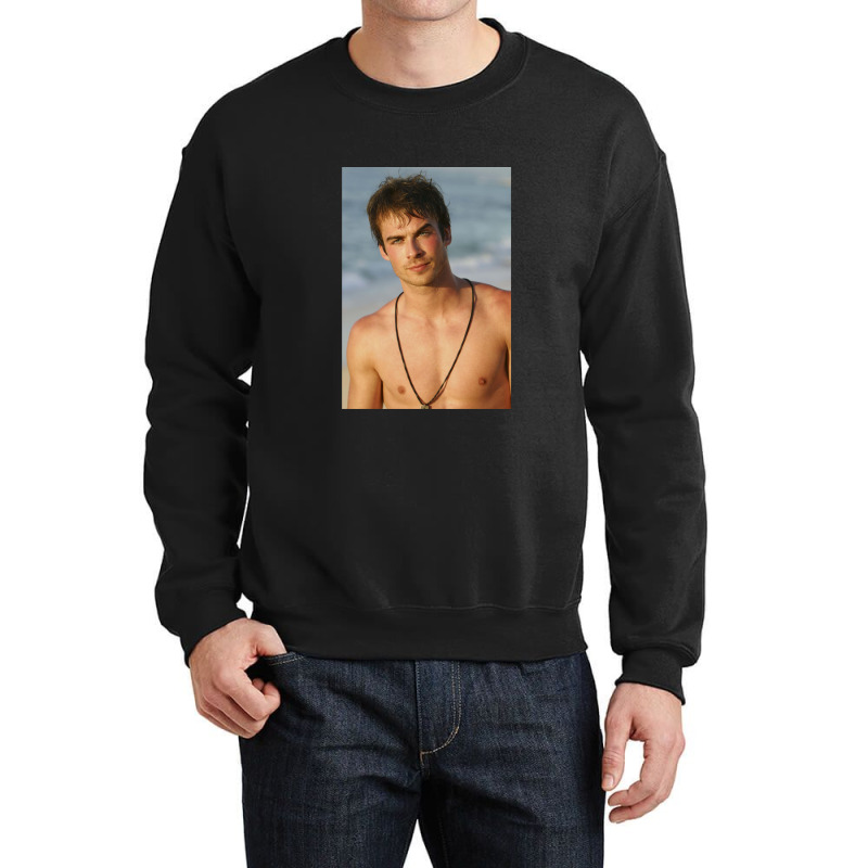 Ian Somerhalder Shirtless Crewneck Sweatshirt | Artistshot