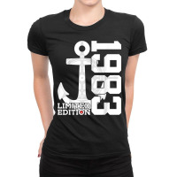 39 Year Capacity 1983 Limited Edition Sailor 39th Birthday Ladies Fitted T-shirt | Artistshot