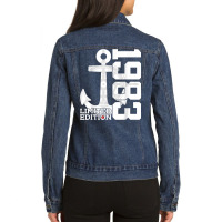 39 Year Capacity 1983 Limited Edition Sailor 39th Birthday Ladies Denim Jacket | Artistshot