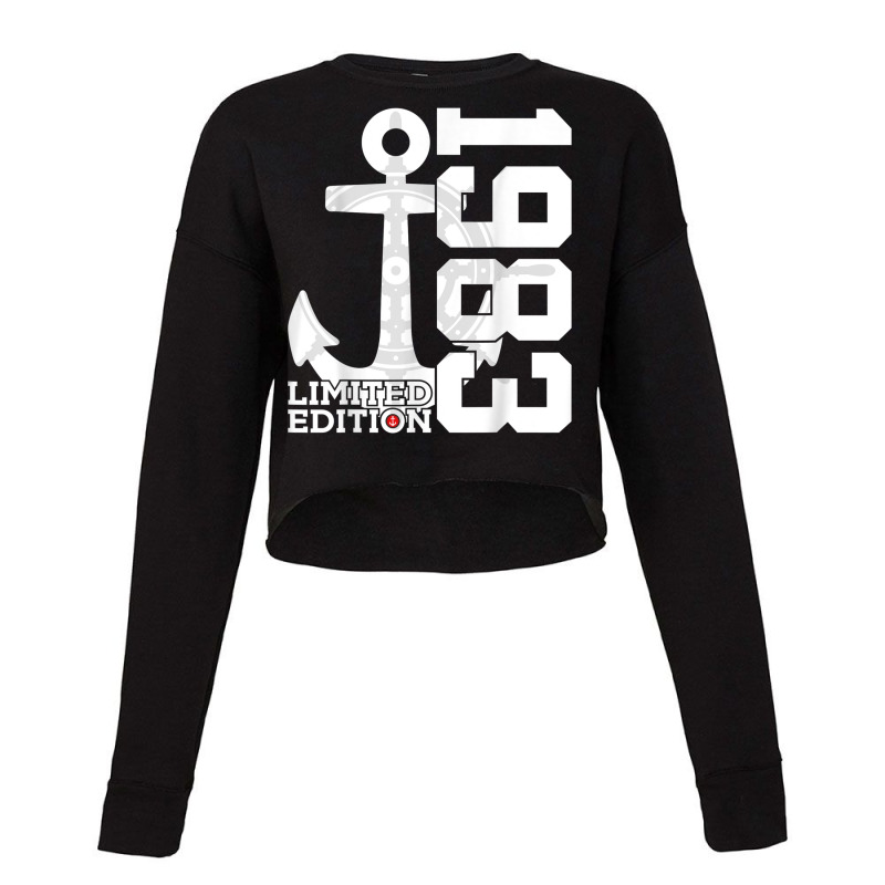 39 Year Capacity 1983 Limited Edition Sailor 39th Birthday Cropped Sweater by Uniform | Artistshot