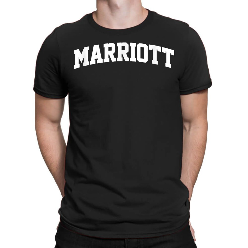 Marriott Name Vintage Retro College Arch Style Funny T-shirt | Artistshot