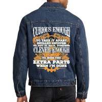 Mechanic Car Engineer Skilled Mechanics Funny Auto Garage Premium Men Denim Jacket | Artistshot