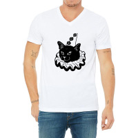 Cat Clown Essential V-neck Tee | Artistshot