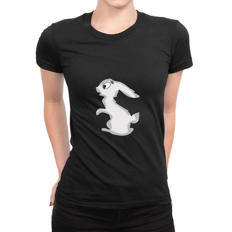 Eating Rabbit Cartoon Animals Causes Pandemics T-shirts Collection Wit Ladies Fitted T-shirt | Artistshot