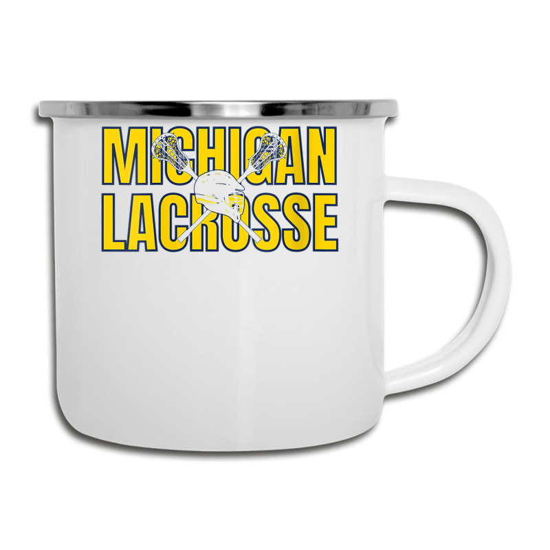 Womens Michigan Lacrosse Helmet Mi Lax The Wolverine State Gift V Neck Camper Cup | Artistshot