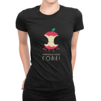 Work Out Your Core! 1 Ladies Fitted T-shirt | Artistshot