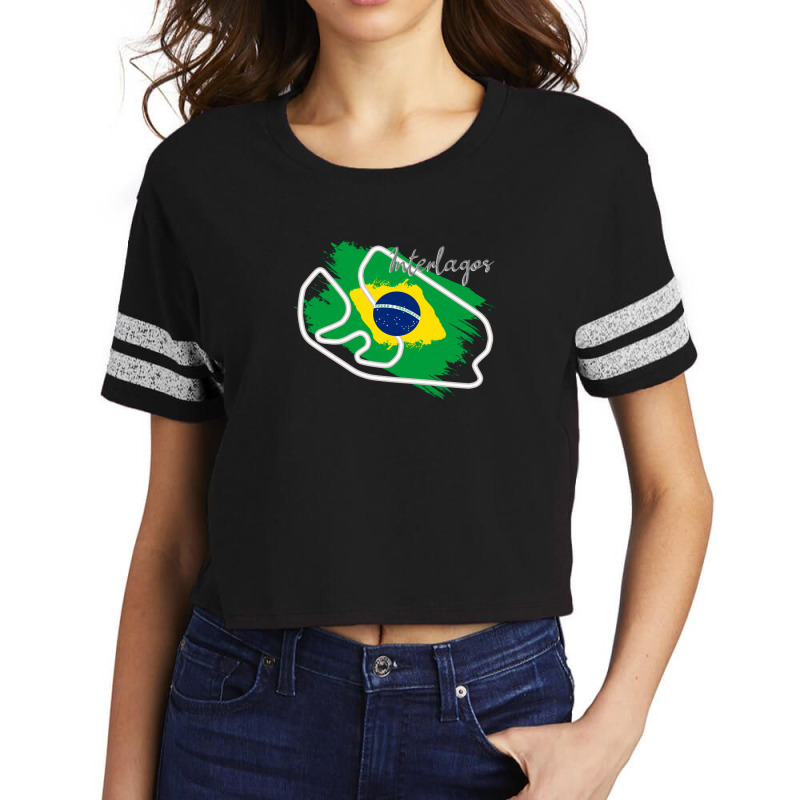 Interlagos Circuit Scorecard Crop Tee by LawrenceRisner | Artistshot