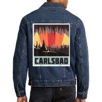 Carlsbad Caverns National Park Souvenir New Mexico Hike Men Denim Jacket | Artistshot