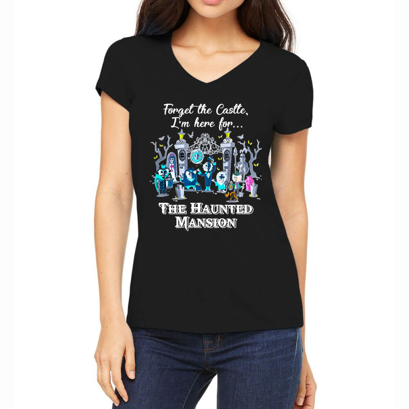 Connector Dread Manor Magic Kingdom Cute Forget The Castle I M Here Fo Women's V-Neck T-Shirt by cm-arts | Artistshot