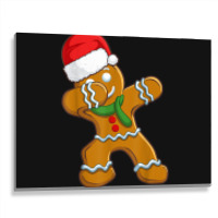 Dabbing Gingerbread Santa Christmas Kids Boys Xmas Cookie Metal Print Horizontal | Artistshot