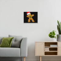 Dabbing Gingerbread Santa Christmas Kids Boys Xmas Cookie Metal Print Horizontal | Artistshot