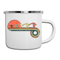 Gymnast Girl Exercise Retro Vintage Sunset Rainbow Color Camper Cup | Artistshot