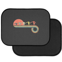 Gymnast Girl Exercise Retro Vintage Sunset Rainbow Color Rear Car Mat | Artistshot