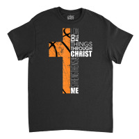 Christian Basketball Teen Boys Men Religious Verses Classic T-shirt | Artistshot