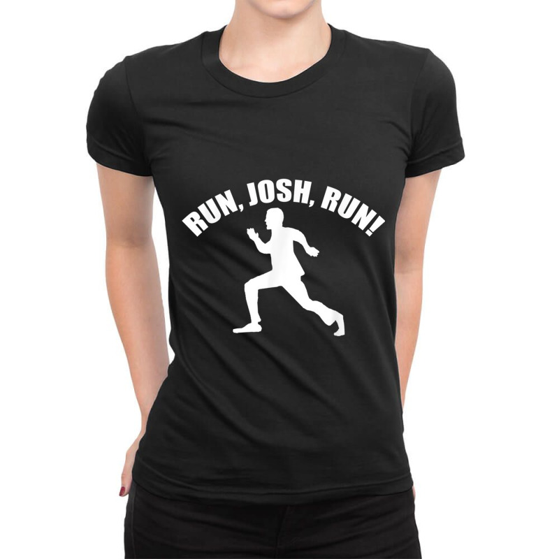 Funny Josh Hawley Running Ladies Fitted T-Shirt by cm-arts | Artistshot