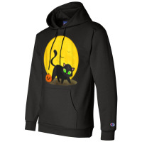 Happy Halloween Cute Black Cat Party Costume Champion Hoodie | Artistshot