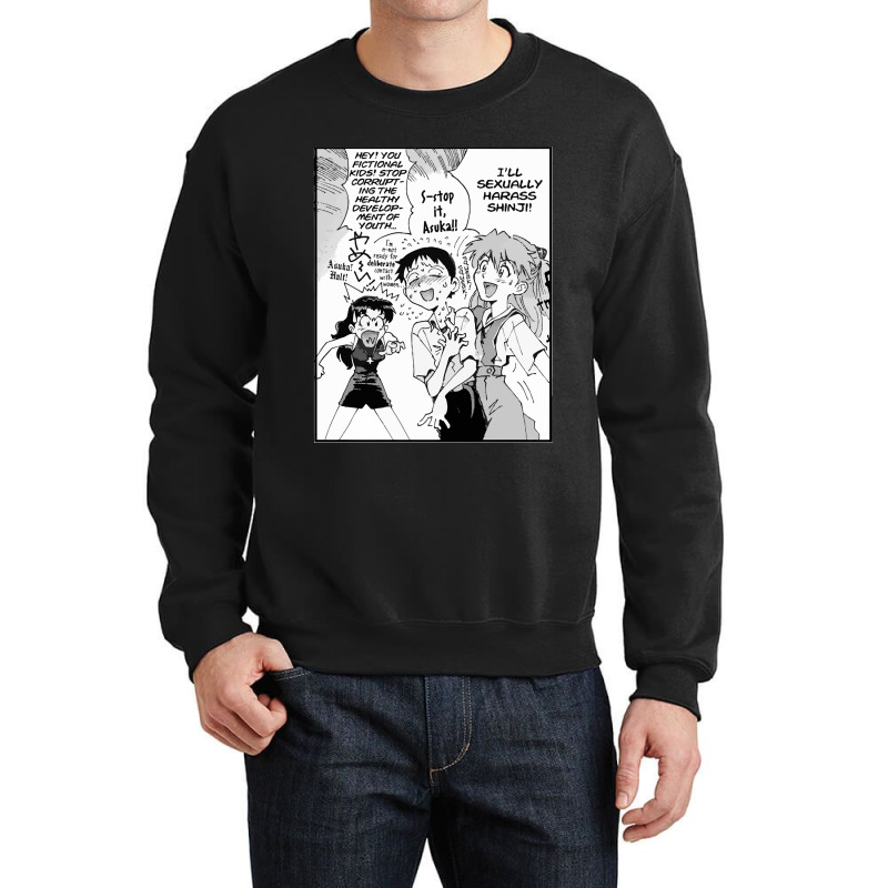 Eva Funny Scene Crewneck Sweatshirt | Artistshot