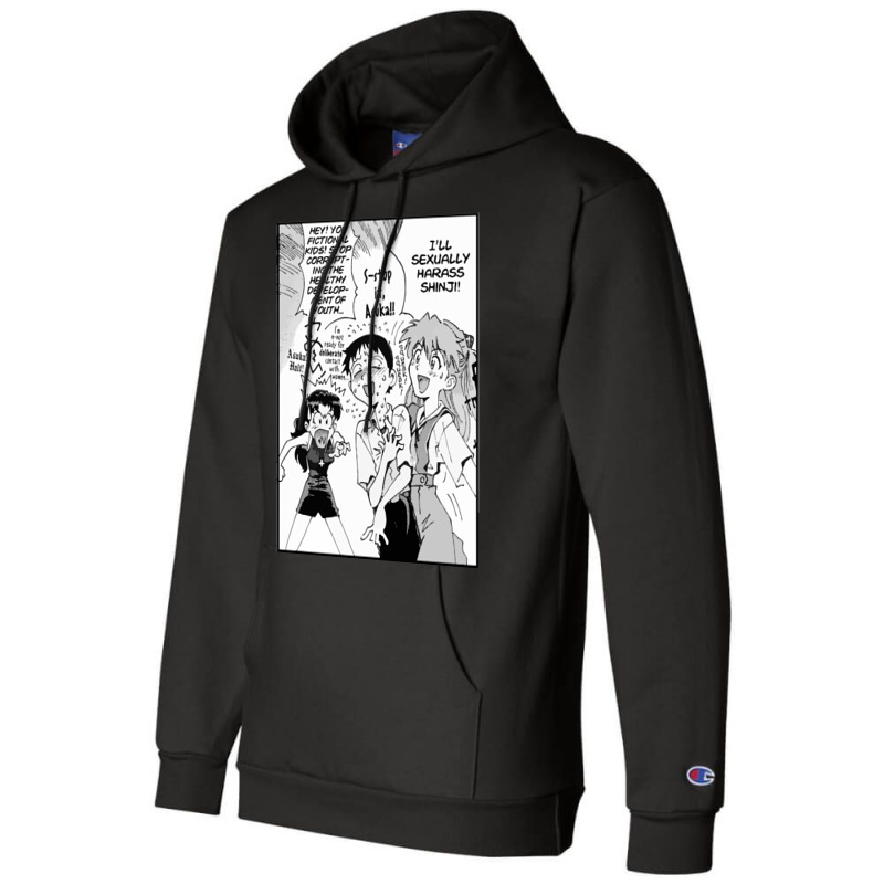 Eva Funny Scene Champion Hoodie | Artistshot