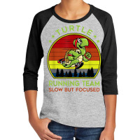 Turtle Running Team Slow But Focused Vintage Youth 3/4 Sleeve | Artistshot