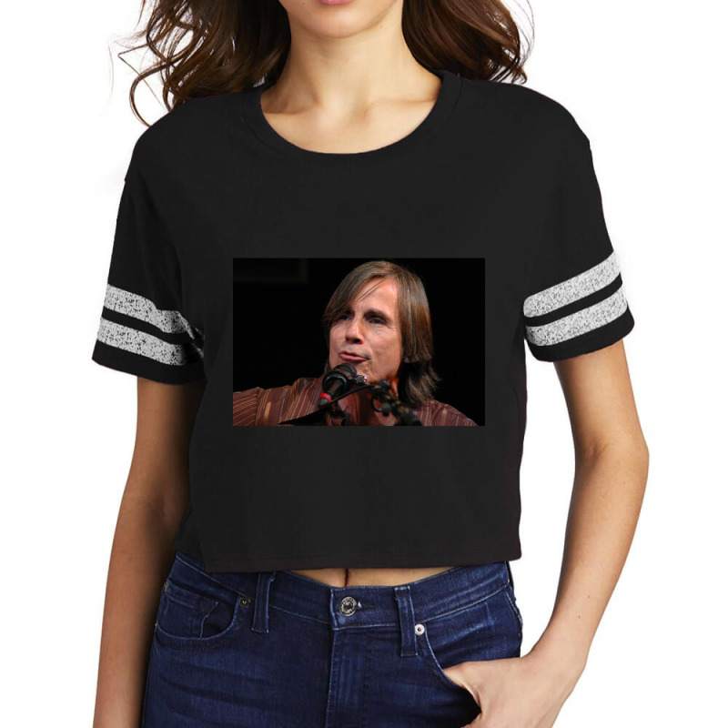 Jackson Browne 2 Metal Print Scorecard Crop Tee by cm-arts | Artistshot