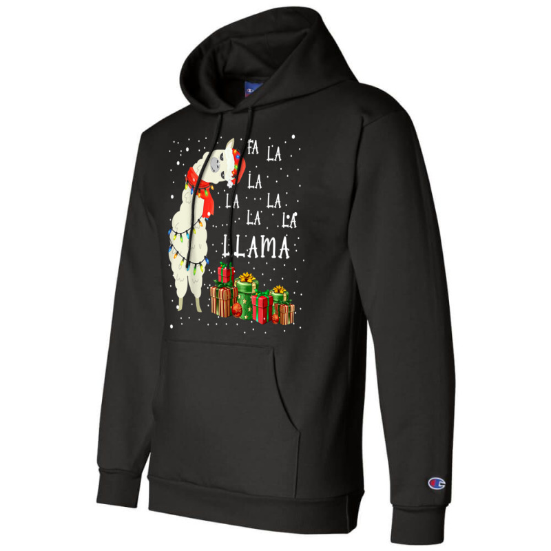 Fa La La Llama Funny Christmas Women Men Kids Costume Champion Hoodie | Artistshot