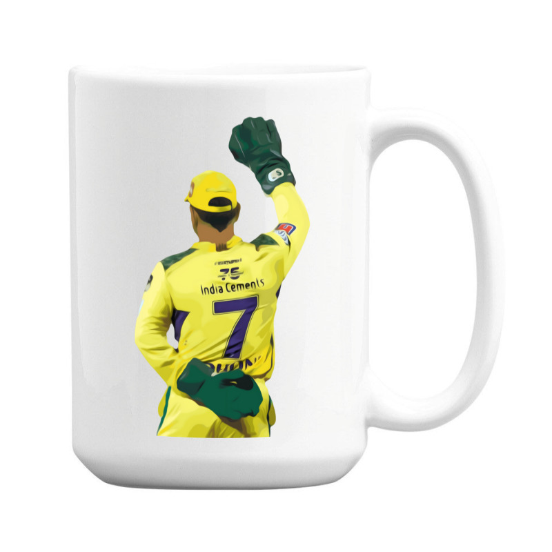 Ms Dhoni Chennai Super Kings Csk Wallpaper Whistlepodu Classic 15 Oz Coffee Mug | Artistshot